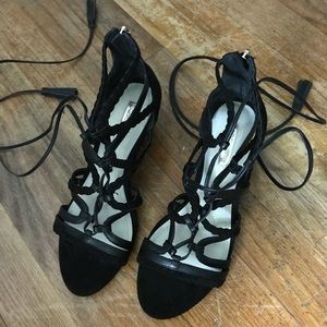 BCBGeneration lace up black heel